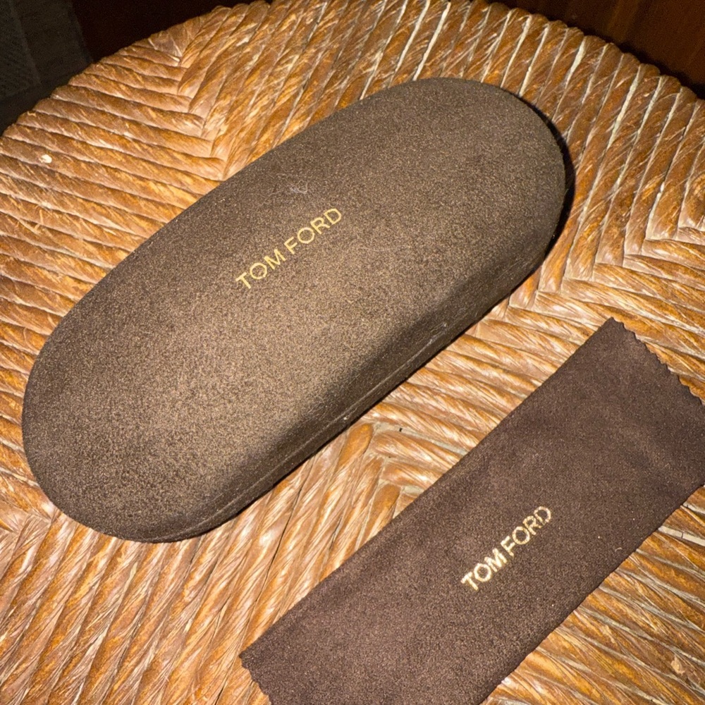 Tom Ford Brown eyeglass or sunglass case NWOT